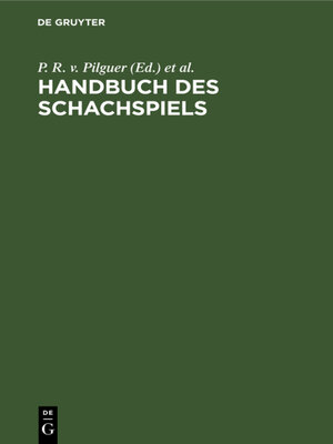 cover image of Handbuch des Schachspiels